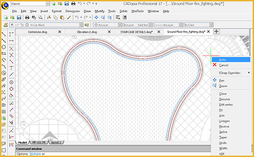 Polylines Editing in CADopia