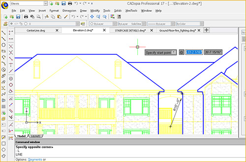 Relative Angles in Coordinate Input in CADopia